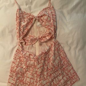 Privacy Please boat print romper